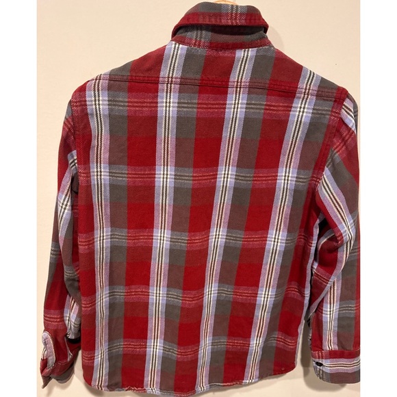 Frost-Proof Plaid Long-Sleeved Flannel Cotton Buttoned Down Boyfriend Style Top - Picture 12 of 16